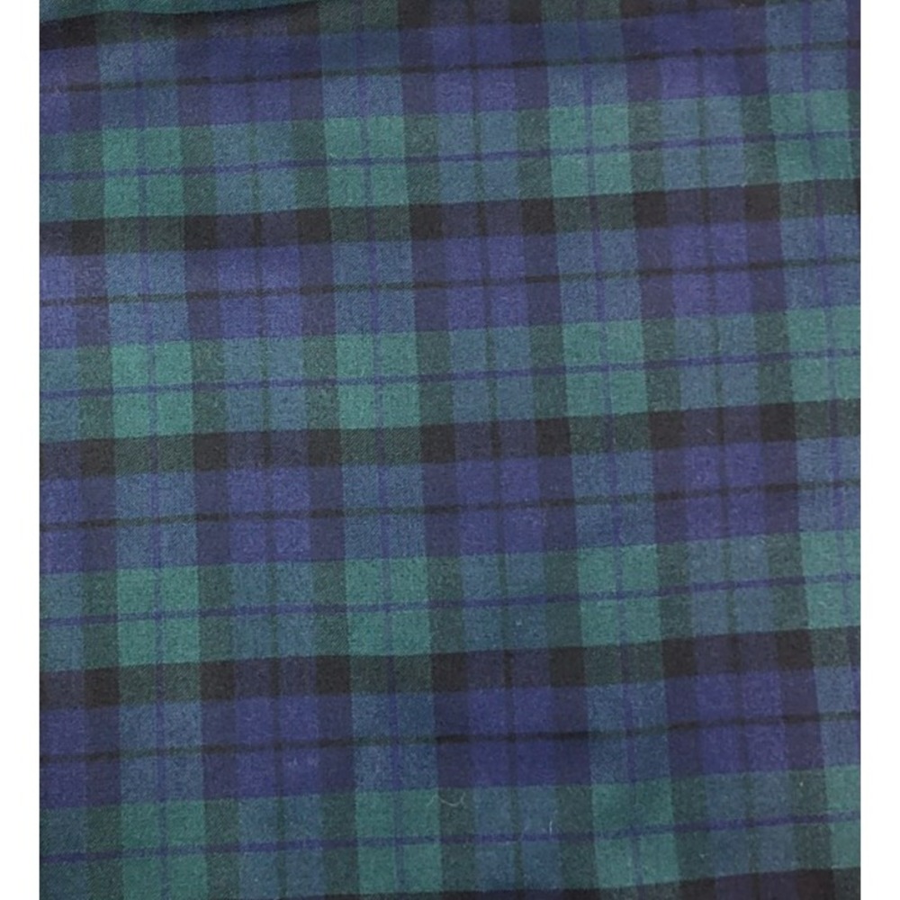 J.Crew The Pencil Skirt Black Watch Plaid Wool Navy Green Size 0 Preppy Academia - Picture 8 of 9